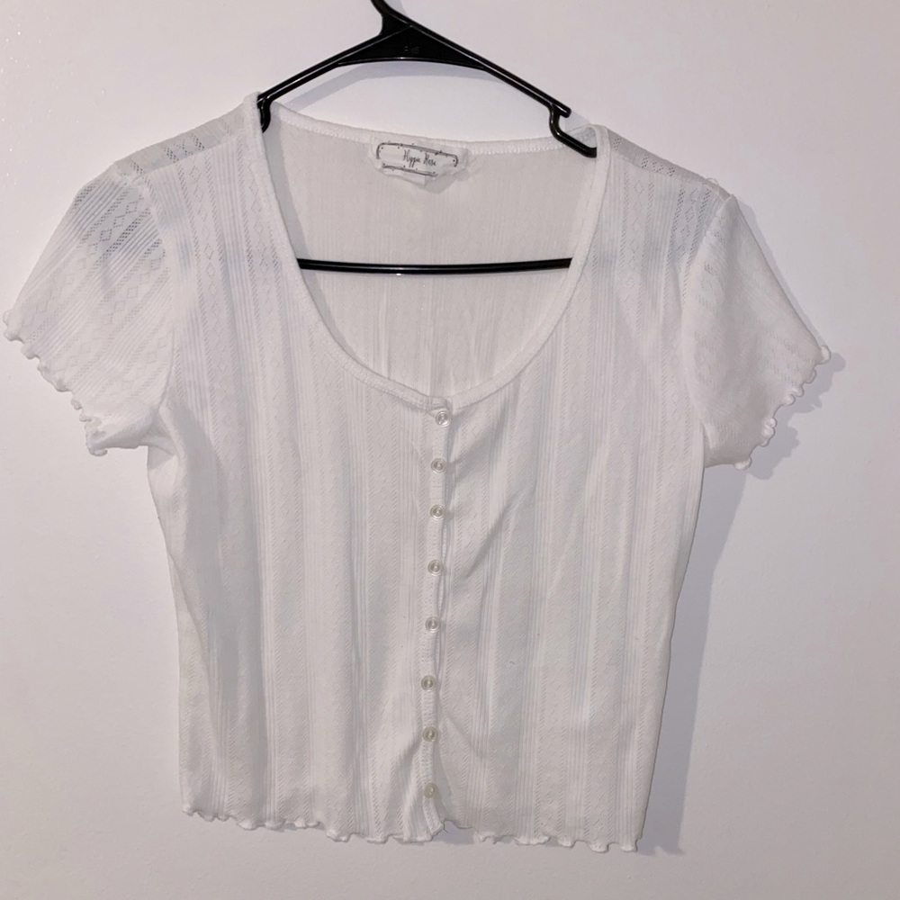 White crop top